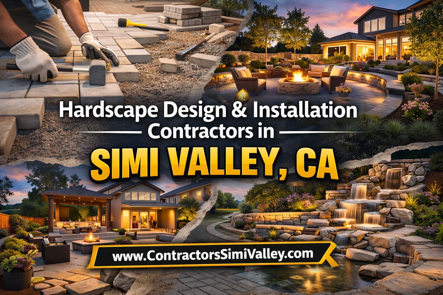 Outdoor patio and kitchen installation in Simi Valley backyard