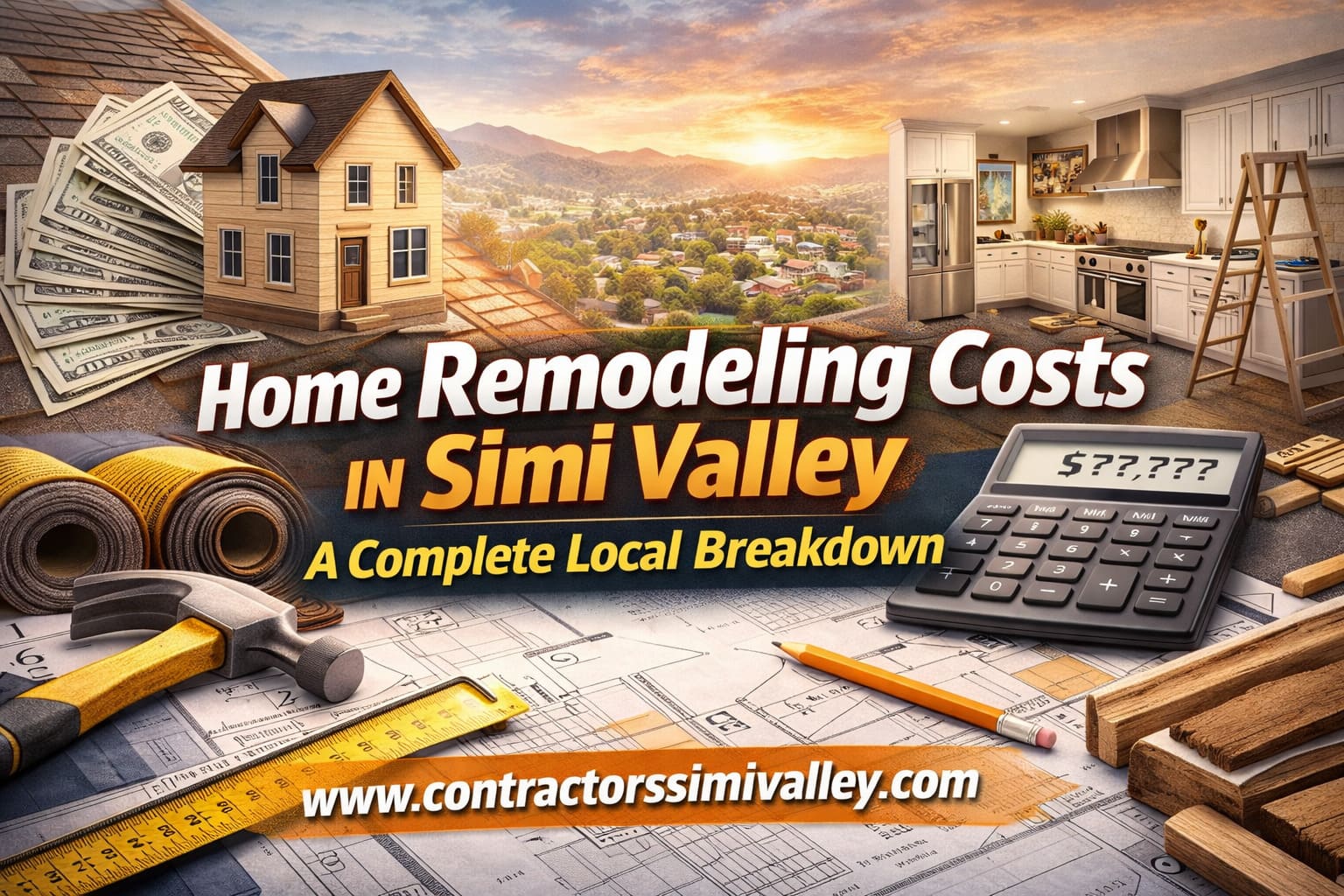 Home remodeling cost breakdown chart for Simi Valley homeowners